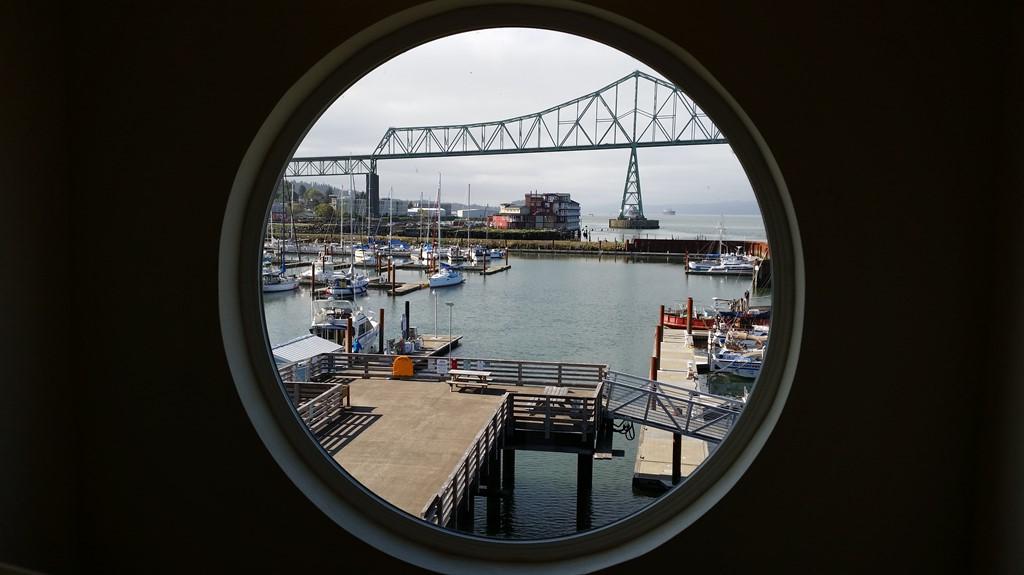 Marina view from stairwell 